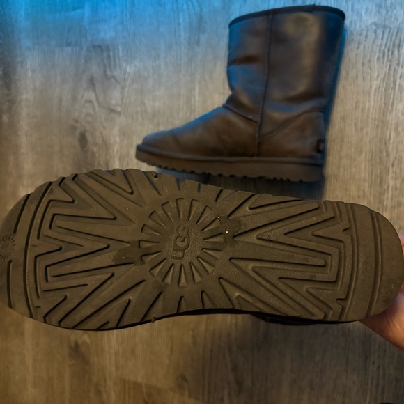 UGG Chocolate Brown Mid-Calf Sheepskin Boots - Picture 9 of 11